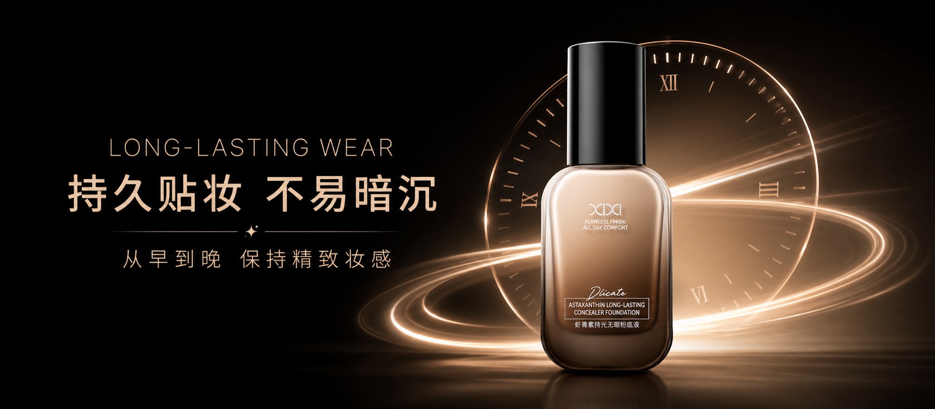XIXI 粉底液持久贴妆宣传海报